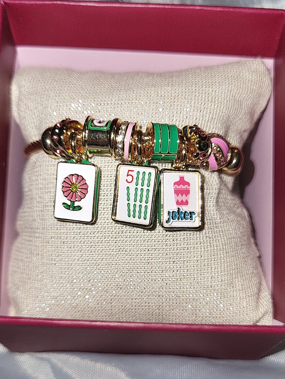 Piper K Mahjong Charm Bracelet BNIB TI